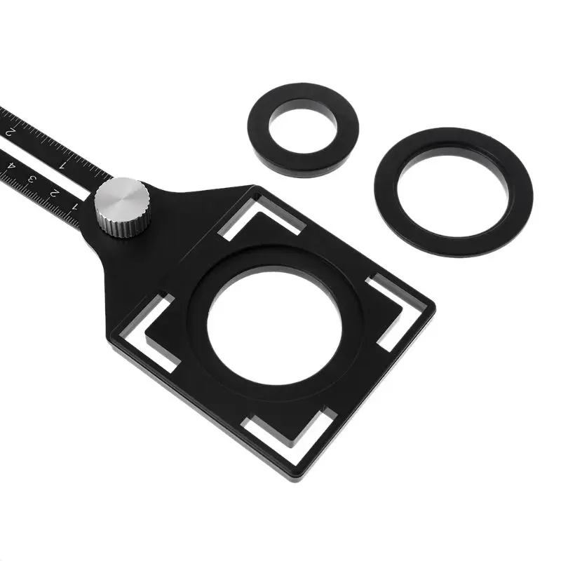 

Aluminum Alloy Multi Angle Measuring Six-Fold Ruler Positional Locator Universal Trepanning Lineation Tile Glass Punching Tool