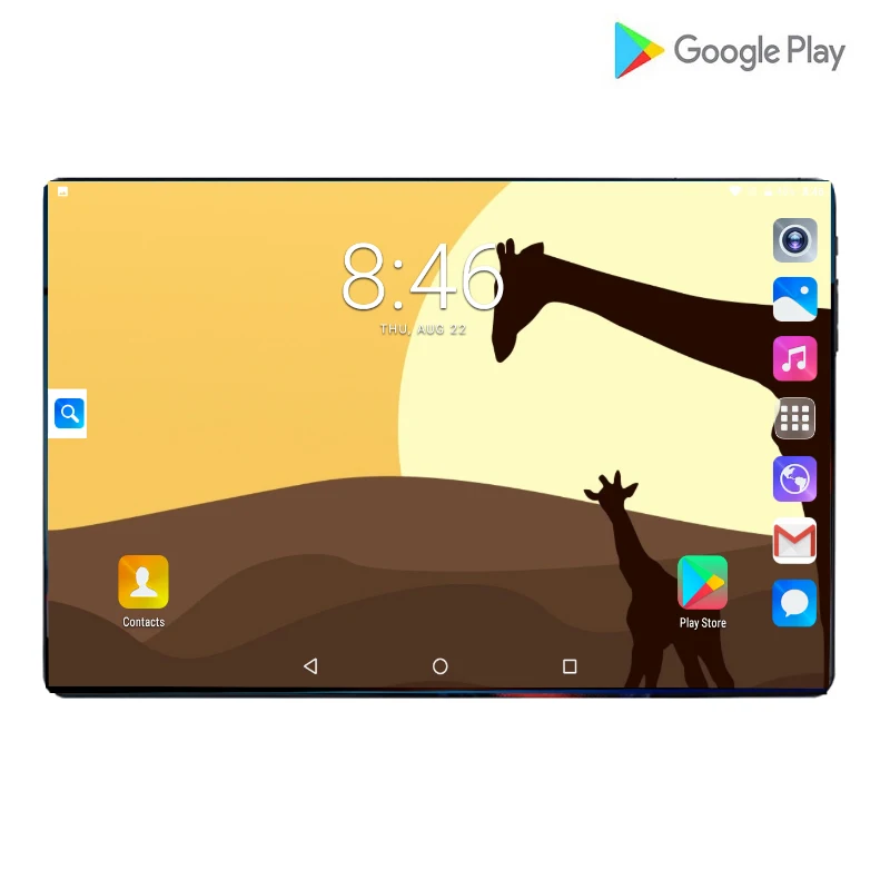 Новейшие 1" HD ips большой экран 4G планшеты ПК модель mtk8752 Octa Core 6 ГБ 128 ГБ Android9.0 пирог планшеты с модулем Wi-Fi 6000 мАч с бесплатным подарком