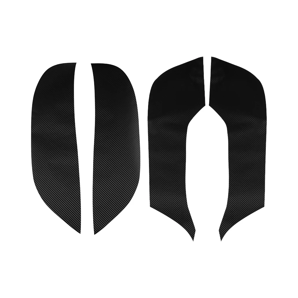 

5D 4Pcs Carbon Fiber Door Anti Kick Protector Pad Cover Sticker Vinyl For Tesla Model 3 2017 2018 2019