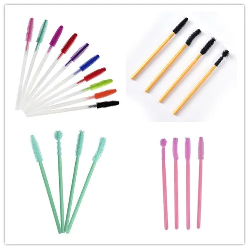 10 шт. Силиконовые кисти для макияжа расческа ресниц палочки туши инструмент