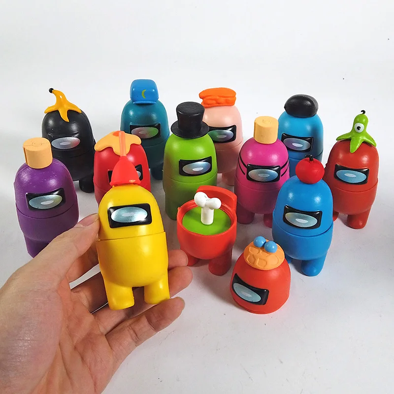 

RubRab Hot Game Figures Toy for Among Us PVC Crewmate Figures Model Toys Cake Decorations Gift Set Dropshipping AmongUs Toy