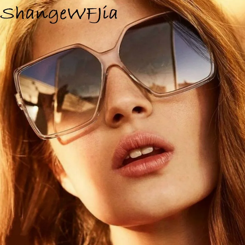 Винтажные Солнцезащитные очки оверсайз для женщин 2020 роскошные квадратные