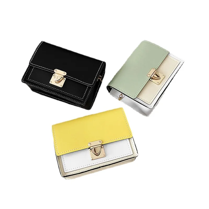 

Bags Ladies Fashion Hit Color Bag Simple Ladies Mini Shoulder Messenger Bag New