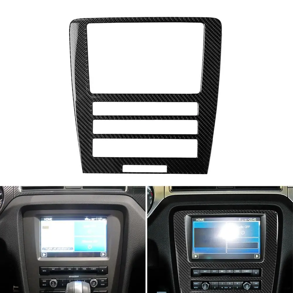 

Interior Central Control CD Panel Cover Trim Sticker for Ford Mustang 2009-2013