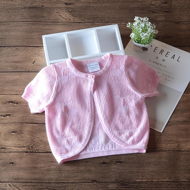 Тонкая летняя куртка для новорожденных девочек кардиган Белые пляжные пальто