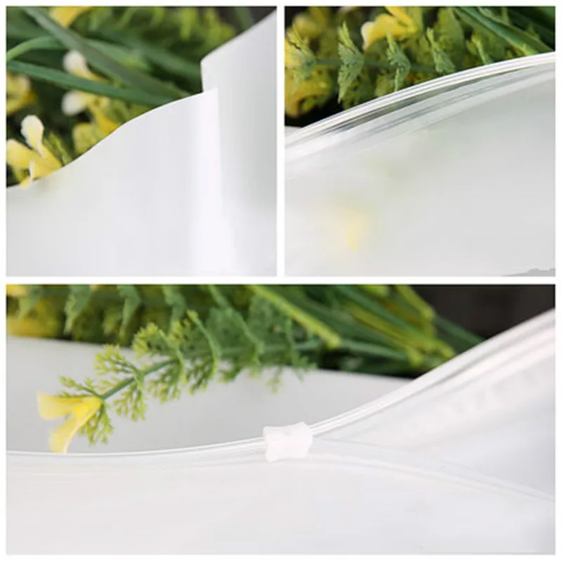 

30pcs Plastic Storage Bag Matte Clear Zipper Seal Travel Bags Zip Lock Valve Slide Seal Packing Pouch Cosmetic Clothes Storage