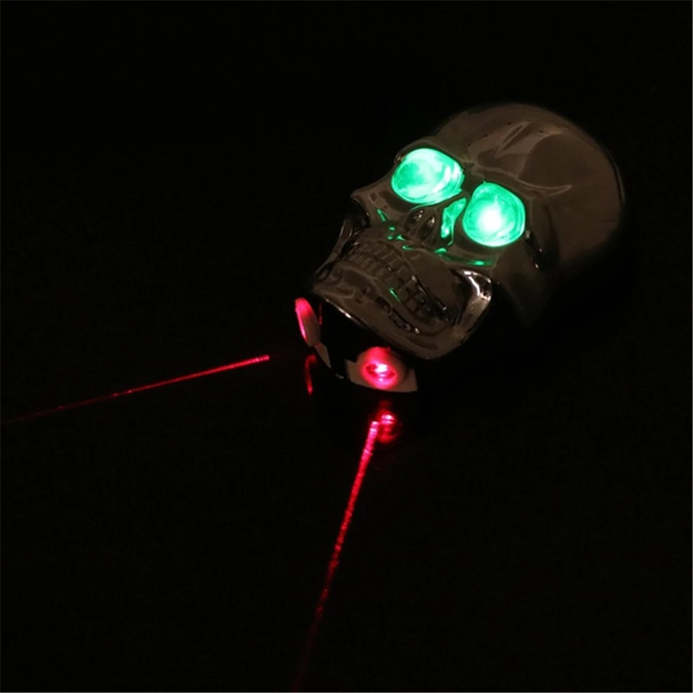 

Bicycle Skull Rear Tail Light Waterproof Cycling Flash Lamp 7 Modes LED Laser Safety Warning Cycling Light Taillight Accessories