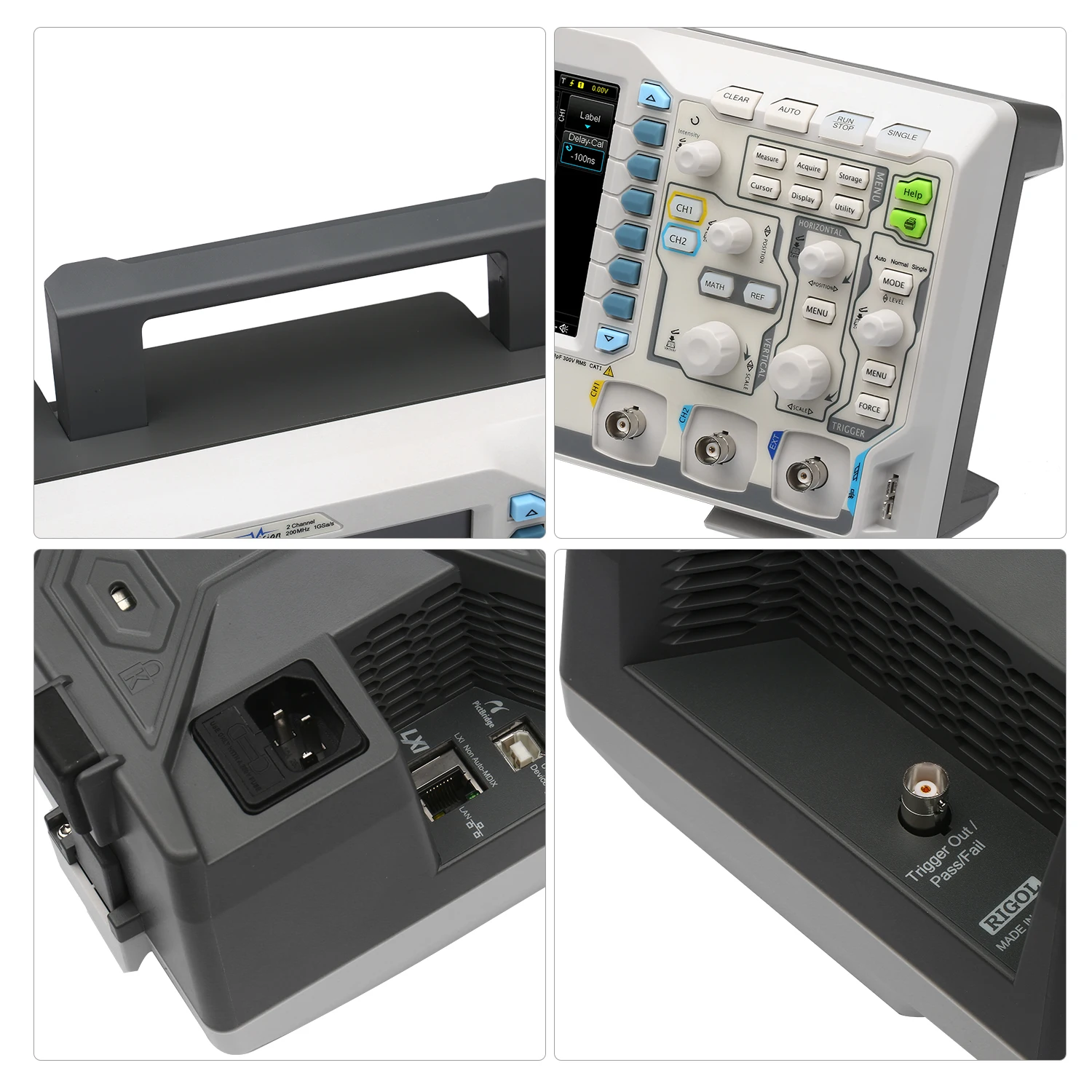 DS1202Z E цифровой осциллограф настольный двухканальный с частотой пропускания 200