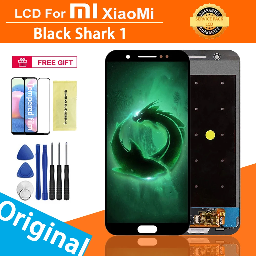 

5,9 "Оригинальный ЖК-дисплей для Xiaomi Black shark 1, ЖК-экран с сенсорным дигитайзером в сборе для Xiaomi Black shark, ЖК-дисплей