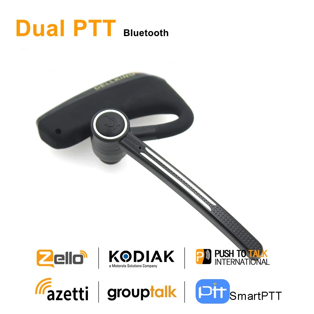Anysecu Dual PTT беспроводные Bluetooth наушники E2 гарнитура для Android радио сотовый телефон