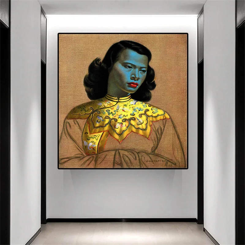 Картина маслом на холсте Tretchikoff с изображением женщины из Востока плакаты