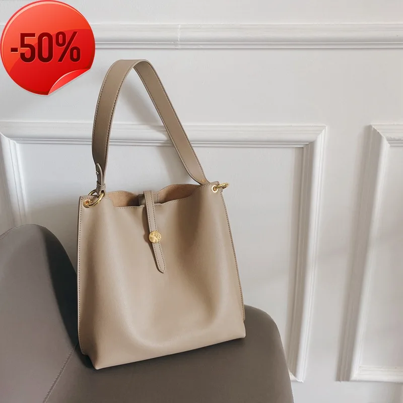 

Quality Genuine High Leather Ladies Hand Bags 2021new Shoulder Bag Luxury Designer Large Capacity Totes Handbags Bolsas Feminina