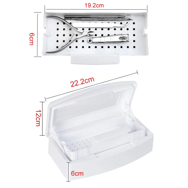 Disinfection Tray Box Alcohol For Manicure Instruments Steel Metal Nipper Equipment Tool | Красота и здоровье