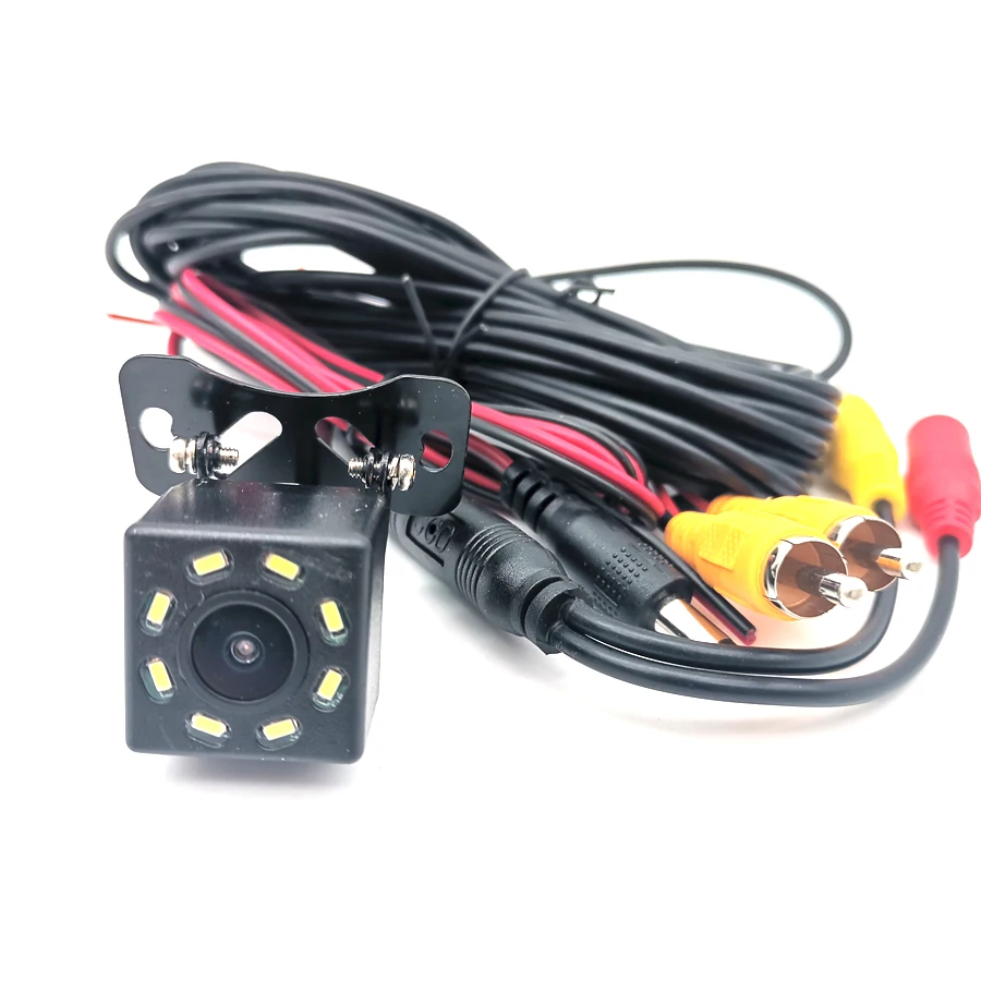 

12V 8 LED Car Rearview Camera Backup Parking Cam 170° Night View Waterproof NTSC
