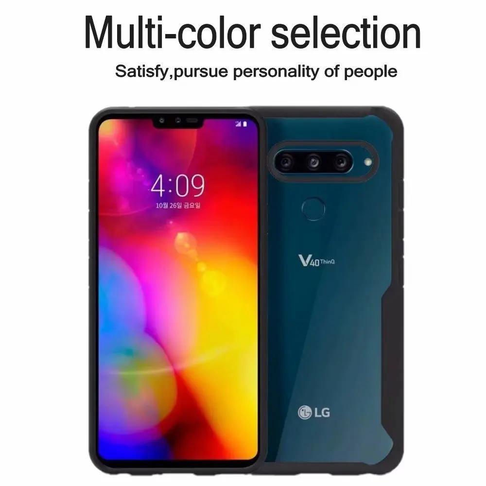Для LG V40 чехол thinq Мягкий силикон+ прозрачная Броня задняя крышка Funda Capa для LG G7 G710 G7 Fit 6,1 ''противоударный чехол для телефона
