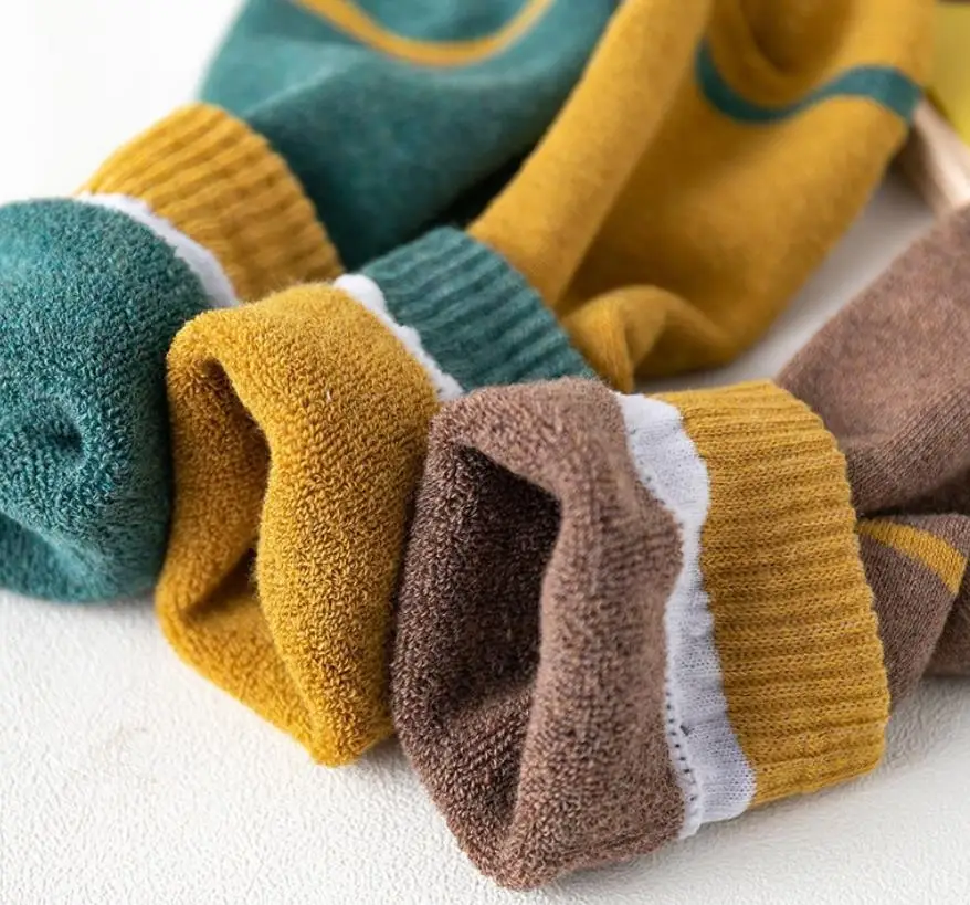 Женские зимние носки без пятки для отдыха толстые бархатные теплые корейские