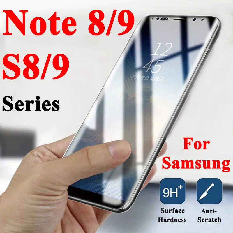 3D Защита экрана для Samsung Galaxy S8 S9 Plus Note 9 8 Galaxi закаленное стекло S8plus Note9 S защитное Note8