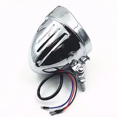 Хромиросветильник мотоциклетная фара дальнего и ближнего света для Harley Chopper Cruiser