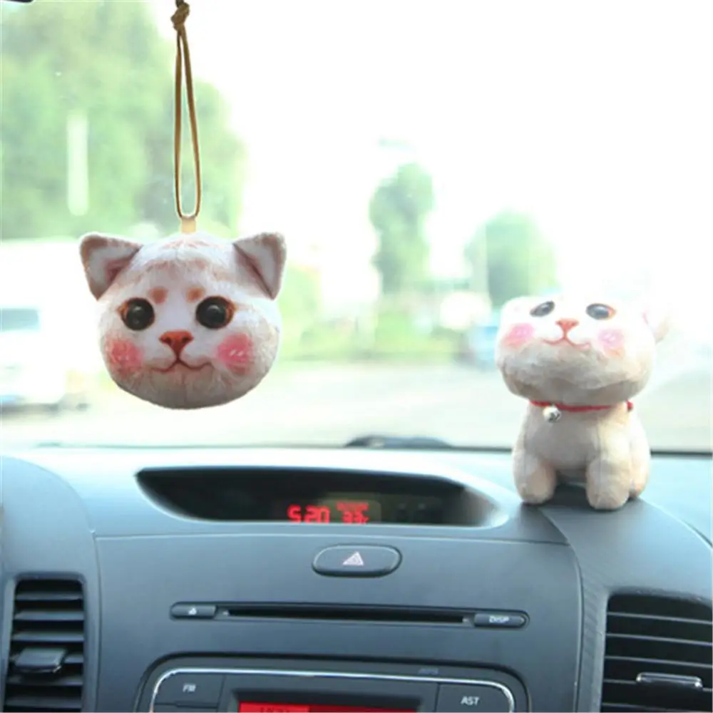 Car Ornament Dashboard Dog Cat Doll Air Freshener Cartoon Decoration Hanging 3D Pendant Accessories | Автомобили и мотоциклы