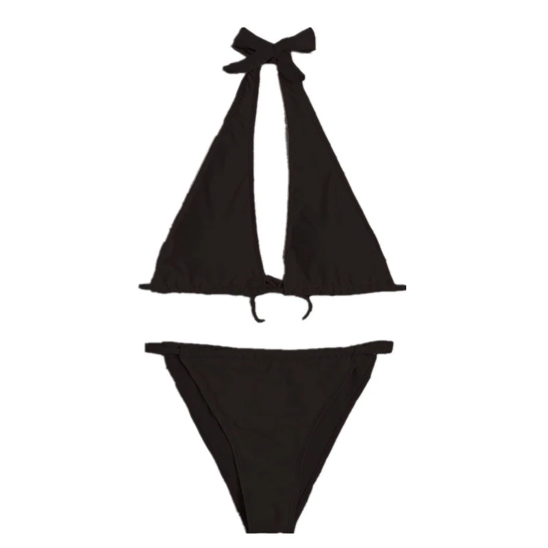 

Bikini 2021 Solid Bikini Cross Bandage Women's Swimsuit Thongs Plus Size Swimwear Beachwear Sexy Bikinis Set Swimwears Clothing