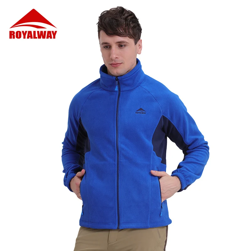 ROYALWAY Мужская Утепленная флисовая мягкая куртка уличная спортивная зимняя для