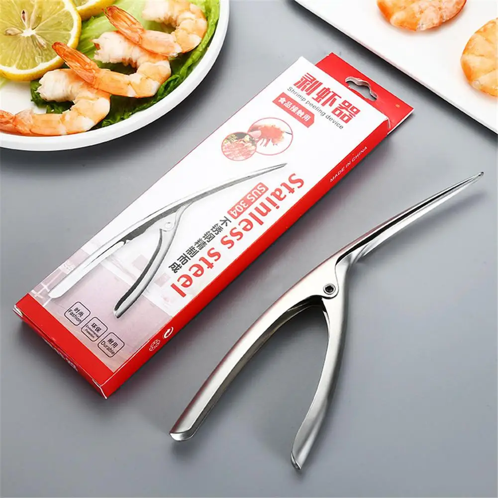

Hot Seafood Tools Quick Shrimp Peelers Prawn Peeler Peel Stainless Steel Kitchen Gadget Utility Home Shell Tools Kitchen Acces