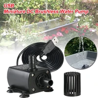 usb mini submersible water pump 300lh flow rate waterproof brushless pump quiet fountain pump bird bath fountain garden decor