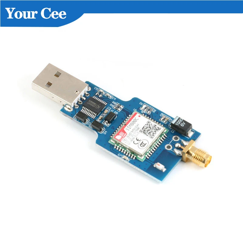 Четырёхдиапазонный модуль GSM GPRS SIM800C SIM800 с USB на SMS-сообщения антенной для