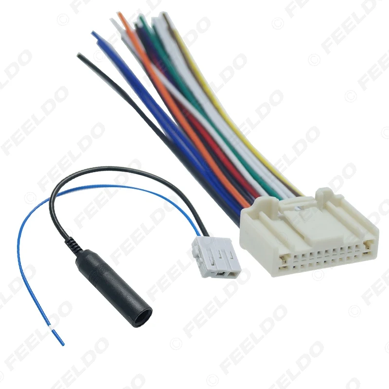 FEELDO 1 комплект Автомобильная аудиосистема стерео проводка антенна адаптер вилка