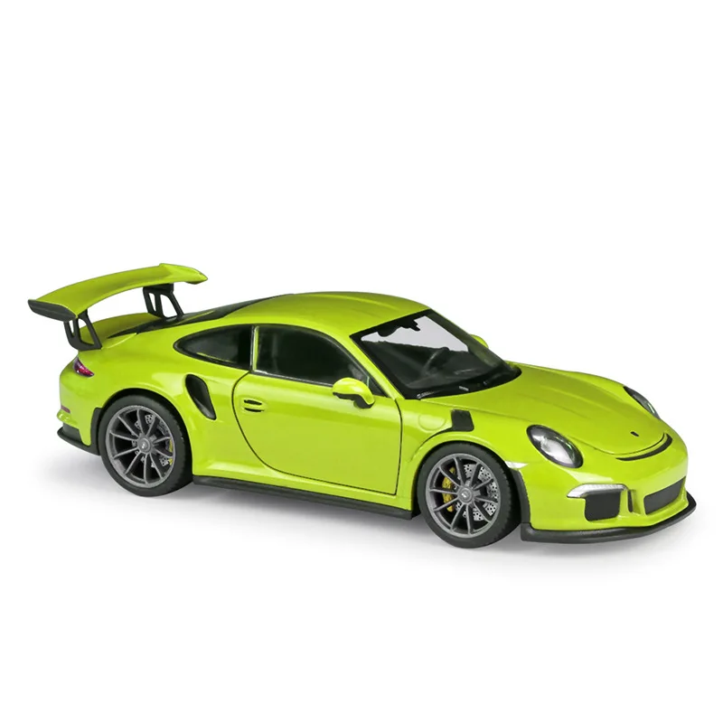 1:24 литая модель 2016 911 GT3 RS синяя Красная белая металлическая игрушка из сплава