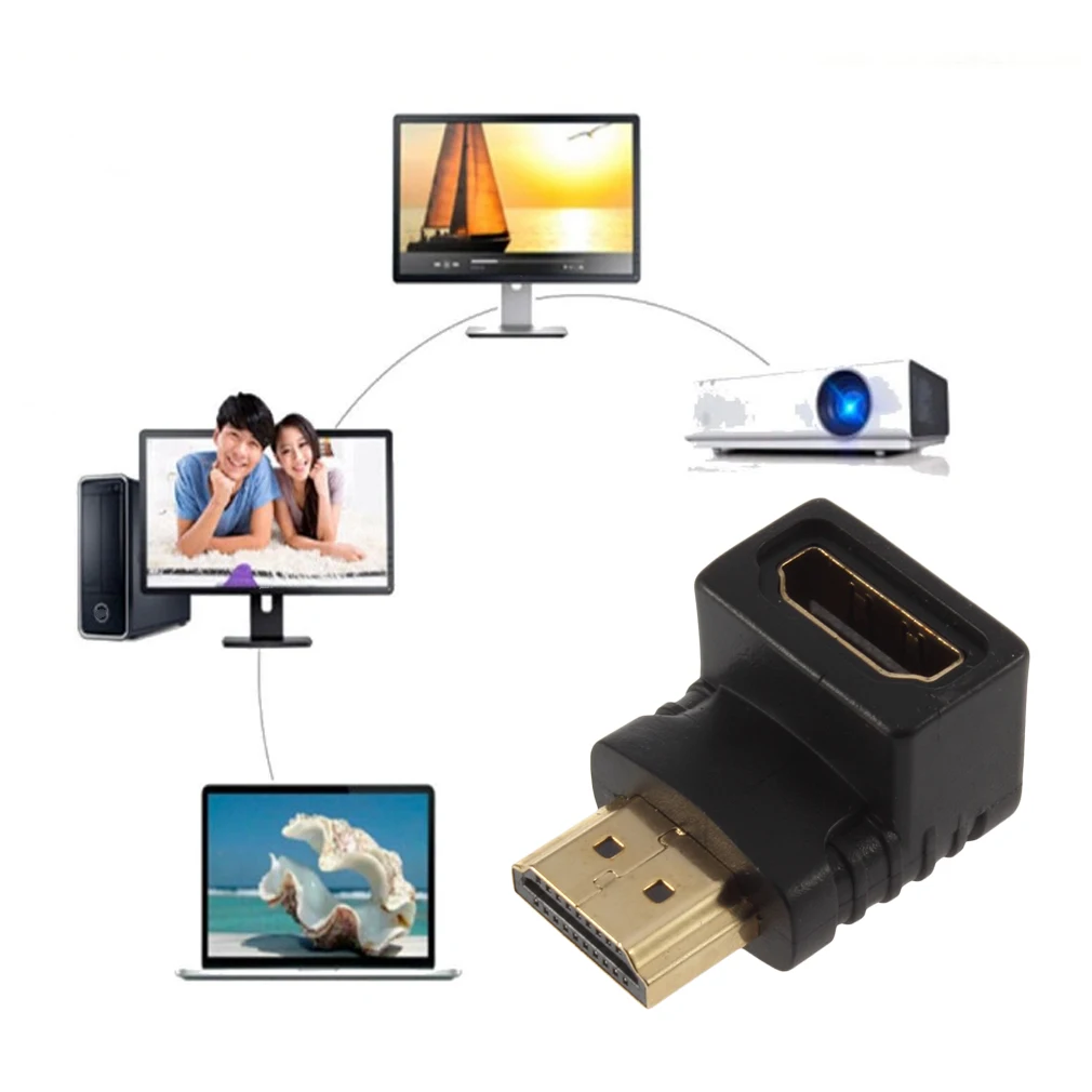 

HDMI-compatible Male To Female M/F Coupler Extender Adapter Connector For HDTV HDCP 1080p Gold-Plated Male To Female Adpater