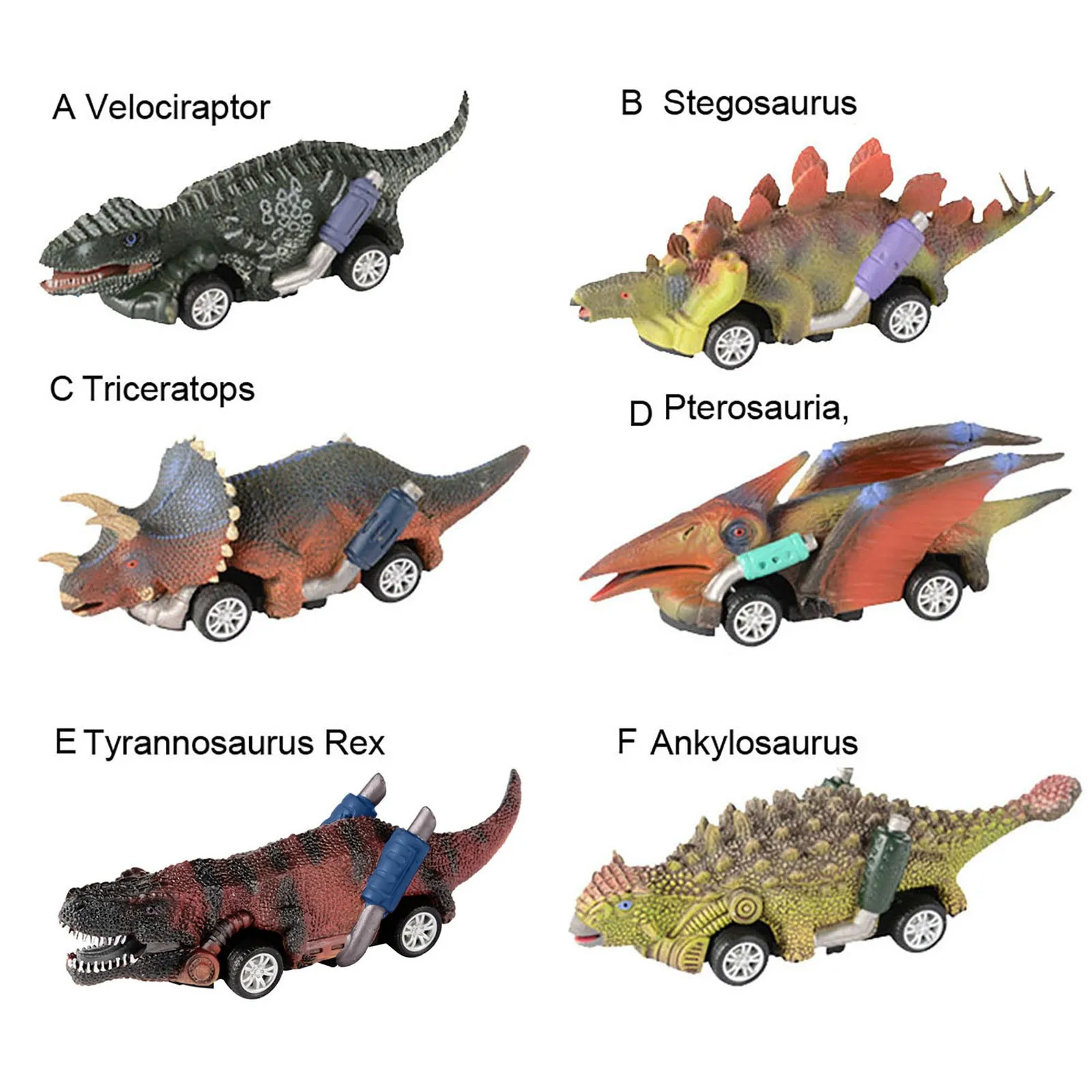 Simulation Dinosaur Pull Back Car Animal Model Diecasting Friction Vehicles Toys For Kids Boys Birthday Christmas Gifts |