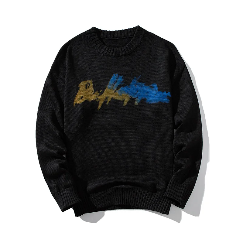 

Sweater Mens Winter Men O-Neck Knitted Men's Sweater Round Neck Pullover Sweater