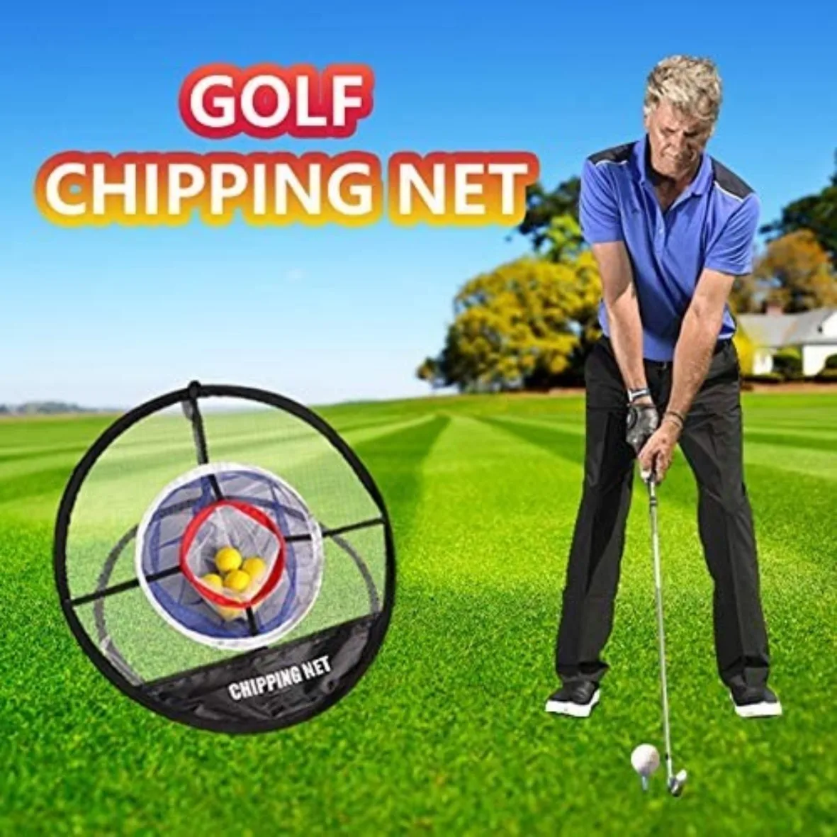 Portable Adult Children Golf Training Hitting Net Indoor Outdoor Chipping Pitching Pop Up Cages Easy Practice Aids Mats Golf Net boblov golf practice net golf chipping net swing trainer pop up indoor outdoor chipping pitching cages mats portable