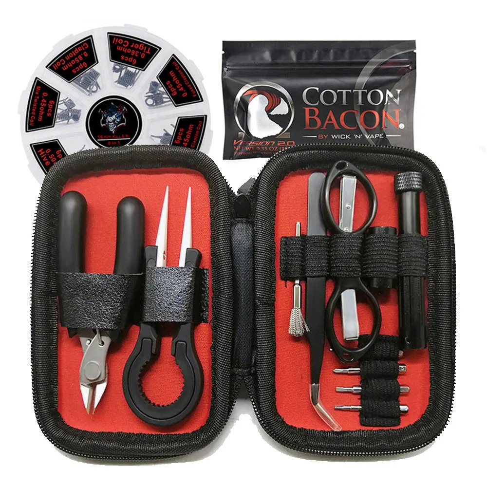 Набор инструментов для электронной сигареты ручной работы сумка вейпа