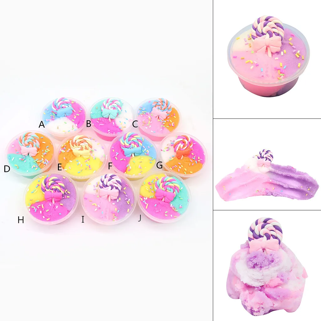 

60ML Slime Mixing Cloud Putty Beautiful Color Scented Stress Kids Clay Toy Release Clay Plasticine Antistress Toys For Kid Gift