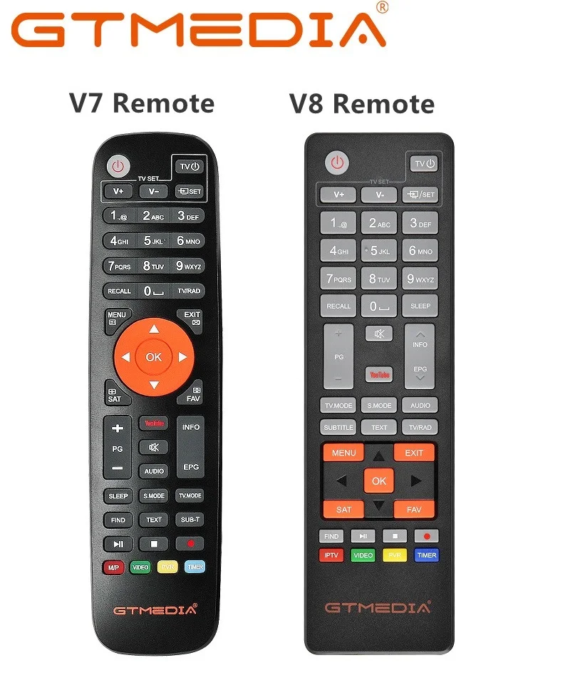 

Genuine]HD Satellite TV Receiver Remote Control for Gtmedia v8 UHD and freesat V7SHD V8 Series X8 COMBO V9 Prime V7 HD receptor