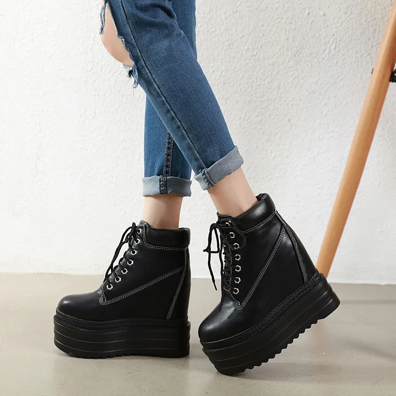 

Boots Women New 2021 Shoes Round Toe Low Mid Calf Ladies Rubber Wedge Mid-Calf High Heel Lolita Solid Mid-Calf Slip-On Rome Cot