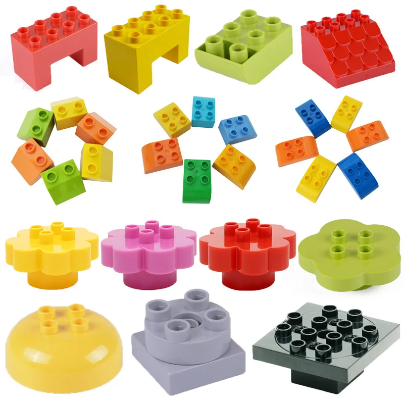 

Конструктор большой размер с изогнутым верхом, 6215 защита от поезда, детали города, строительные блоки, игрушки для детей, большой размер, под...