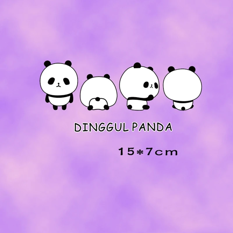 Новинка мультяшная панда теплопередача сделай сам одежда ручной работы