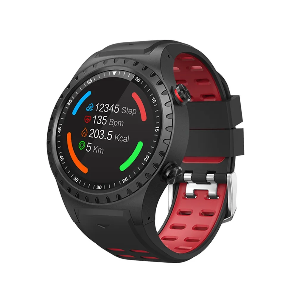 HIPERDEAL Смарт часы Бег Спорт gps телефон с часами Bluetooth смартфон водонепроницаемые часы с компасом высота - Цвет: Красный