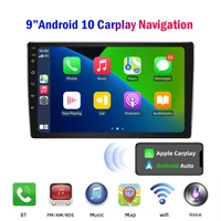 peerce carplay android 10 car radio player with car gps navigation stereo receiver wifi bt carplay dsp rds 910 inch car radio
