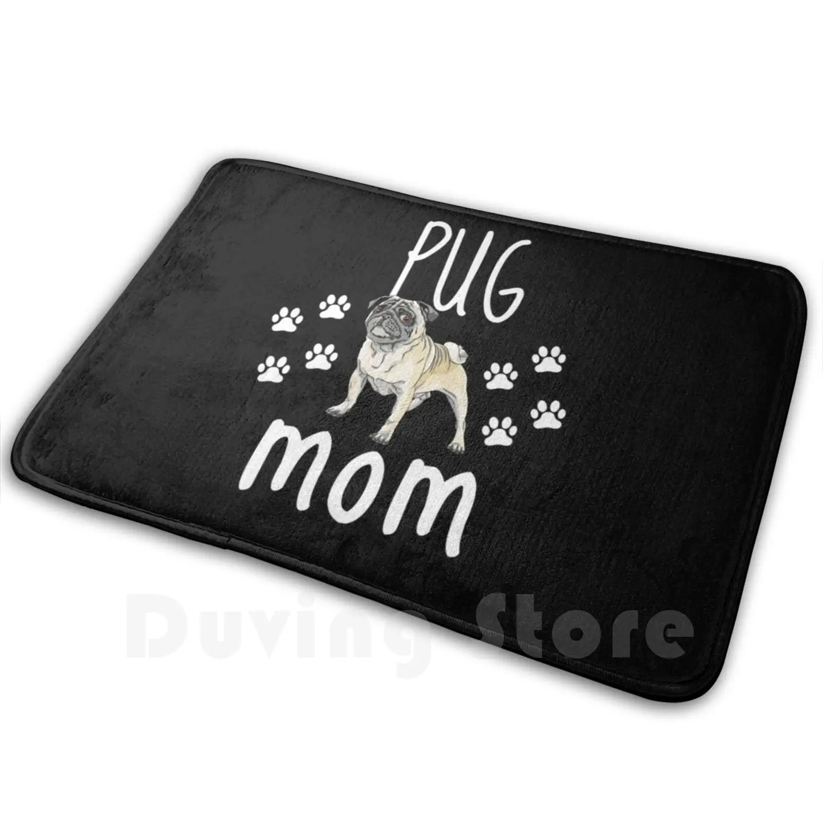

Pug Mom - Vector Sketch Pug Mat Rug Carpet Anti-Slip Floor Mats Bedroom Pug Mom Pug Pug Lover Pug Dog Pugs Pug Life Dog Pug