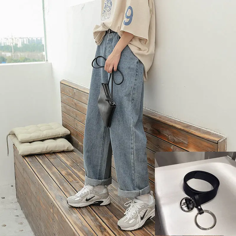 

Jeans Women Wide Leg High Waist Denim Retro Streetwear Womens Trousers BF Unisex Oversize All-match Daily Fashion Harajuku Chic