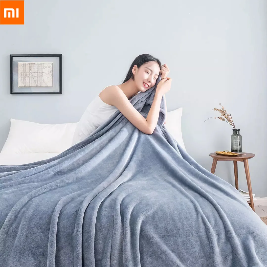 

2022 Xiaomi COMO LIVING Warm Velvet Antibacterial Blanket Antistatic Machine Washable For Sheets And Office Home 180*200CM
