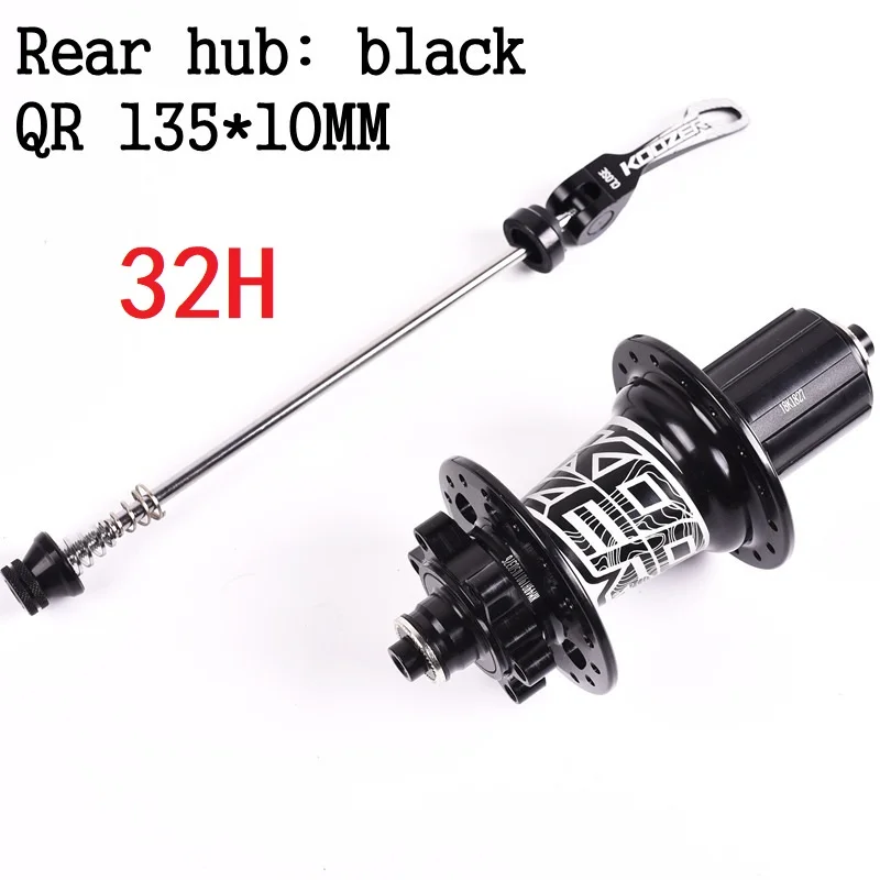 XM490 8-9-10-11Speed MTB горный велосипед ступица 2-4 подшипник 9*100 мм 10*135 мм Передняя Задняя Hubset 28-32-36 отверстие велосипедный дисковый тормоз ступица - Цвет: 32H Single Rear