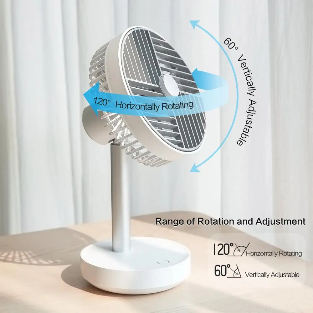 Портативный Настольный вентилятор SMARTDEVIL с низким уровнем шума зарядка от USB