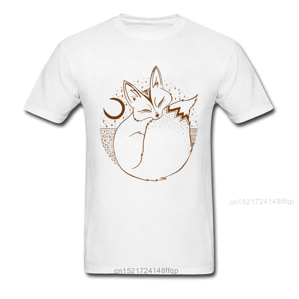 Кофе Сонная лиса футболка черная для мужчин с круглым вырезом Досуг Топы 90s