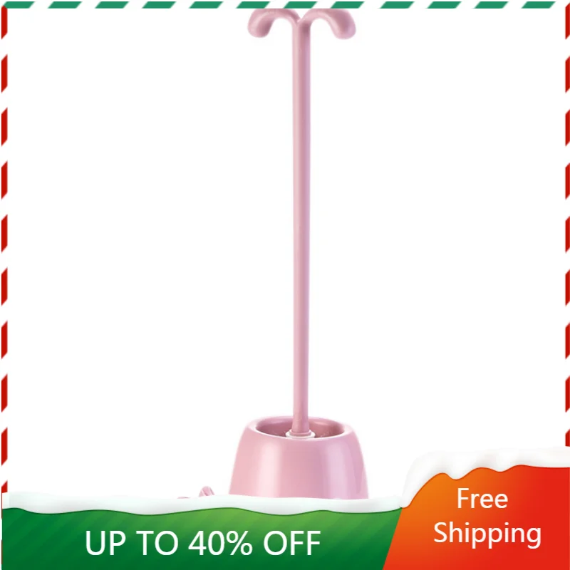 

Closed Base Wall Hanging Toilet Brush No Dead Ends Long Handle Toilet Brush Cleaner Cute Shape Limpieza Hogar Home Items 60AA01