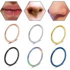 1 шт. поддельные пирсинг кольцо для носа Перегородка ноздри губы не имитация пирсинга серьги для носа кольца Клипсы из нержавеющей стали ювелирные изделия для тела